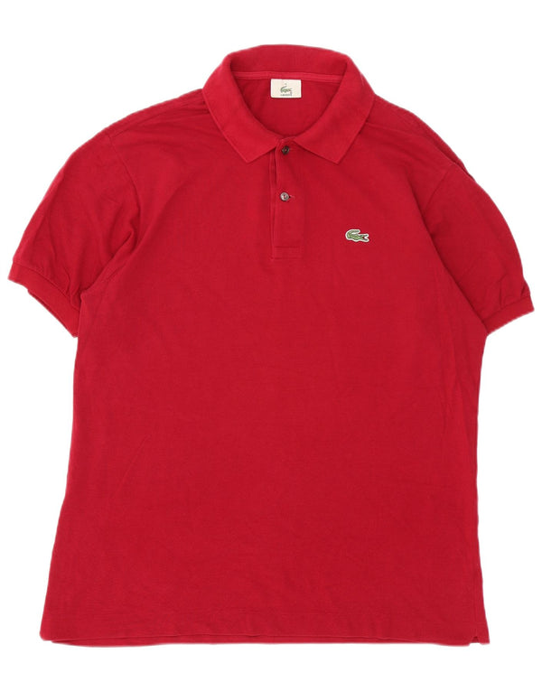 Polo Lacoste para hombre talla 5 grande algodón rojo