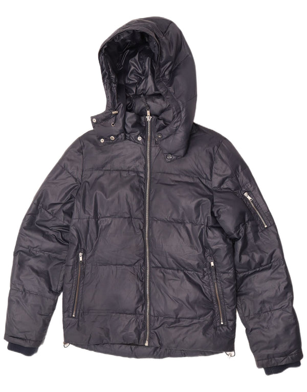 Chaqueta acolchada con capucha Lee para hombre UK 36 Small Poliéster azul marino