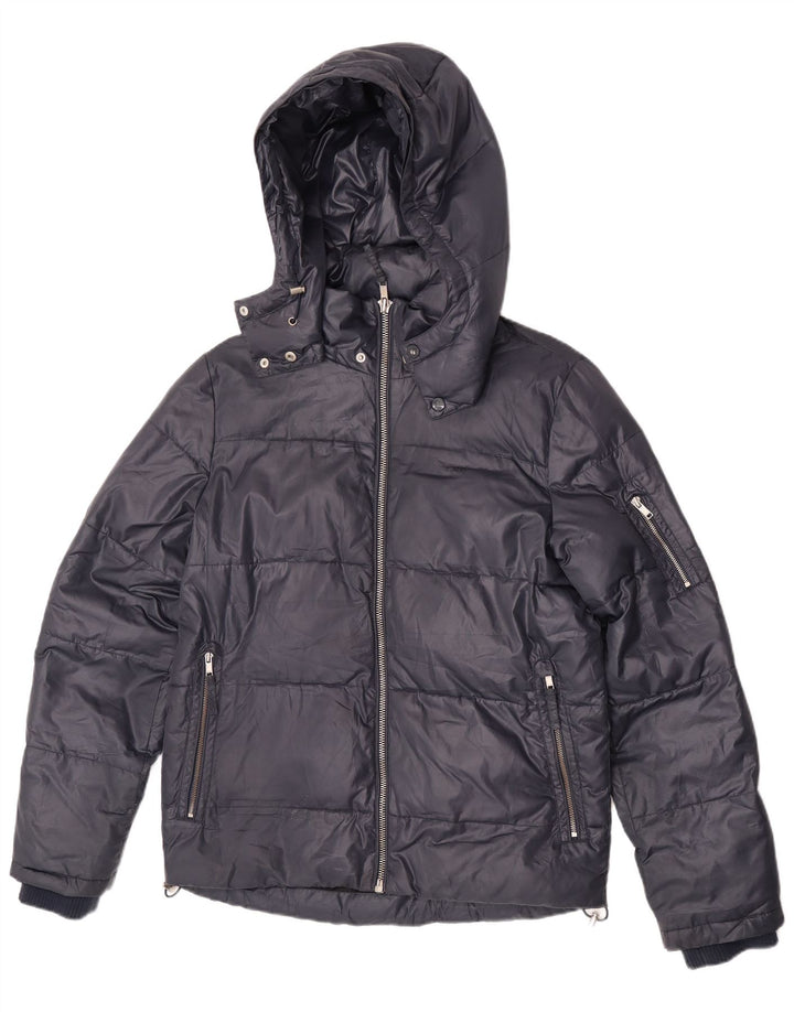 Chaqueta acolchada con capucha Lee para hombre UK 36 Small Poliéster azul marino
