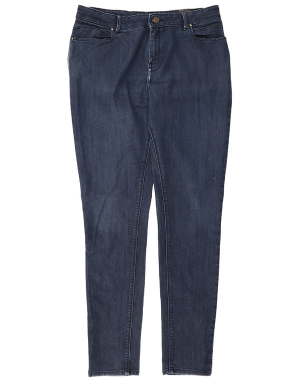 Marks & Spencer Vaqueros pitillo para mujer UK 46 Large W34 L31 Azul marino Elastano