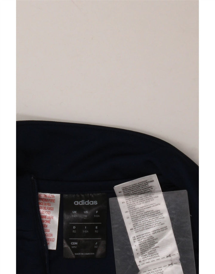 ADIDAS Chicos Climalite Jersey Chándal Top 11-12 Años Azul Marino