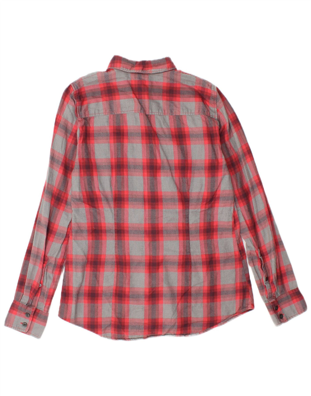 J. Crew Camisa de franela para mujer UK 6 XS Algodón a cuadros rojos