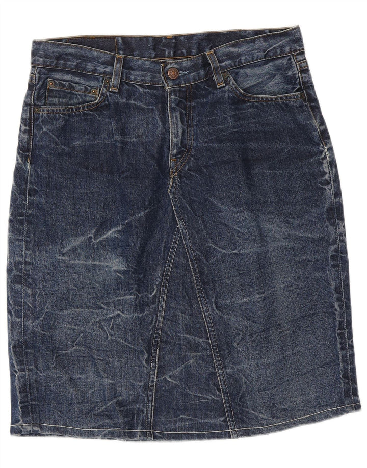 LEVI'S Falda Vaquera Mujer W31 Mediana Azul Marino Algodón