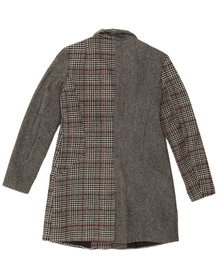Abrigo Desigual Mujer EU 40 Poliéster Patchwork Gris Medio