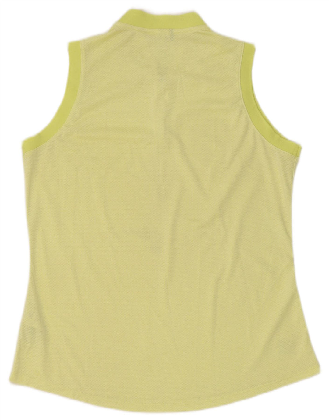 Adidas Mujer Chaleco Top UK 14 Grande Poliéster Amarillo