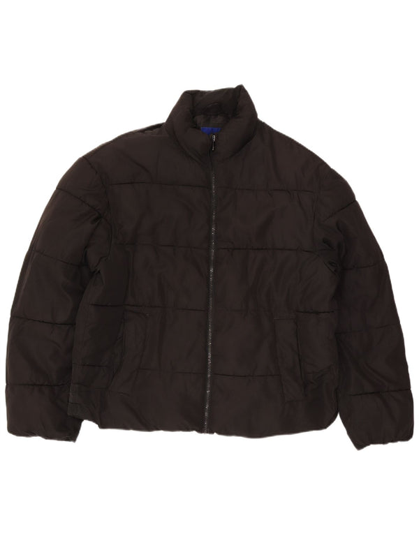 Jack & Jones Mens Padded Jacket UK 38 Medium Black Polyester
