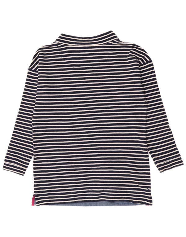 Joules Top Mujer Manga Larga UK 40 Small Azul Marino Rayas Náutico
