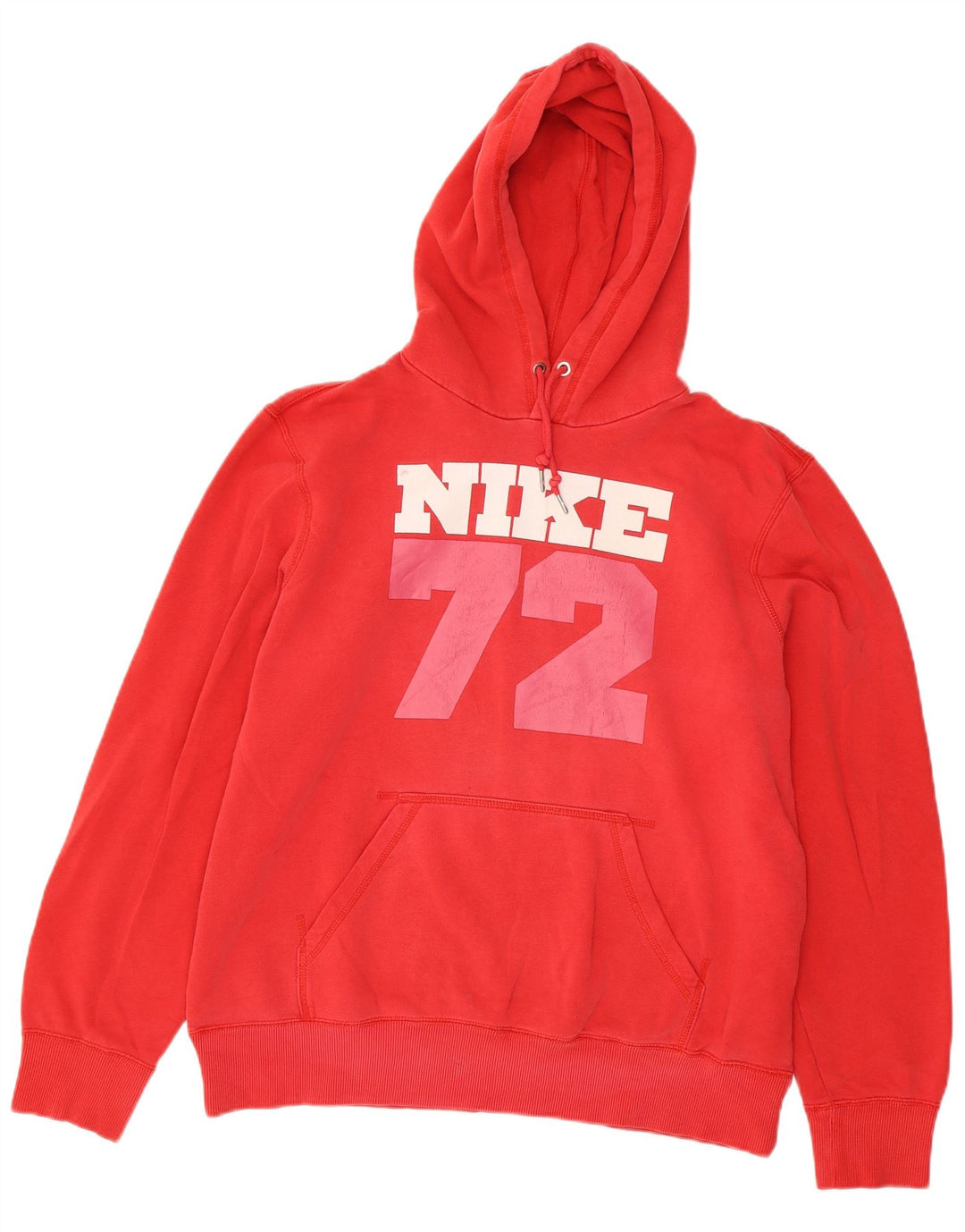 Nike - Sudadera con capucha para hombre, diseño gráfico, talla grande, algodón rojo