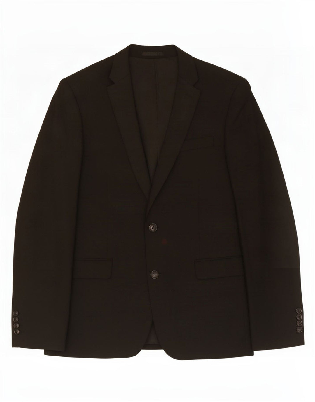 John Lewis Chaqueta tipo blazer de 2 botones para hombre UK 40 Grande Poliéster negro