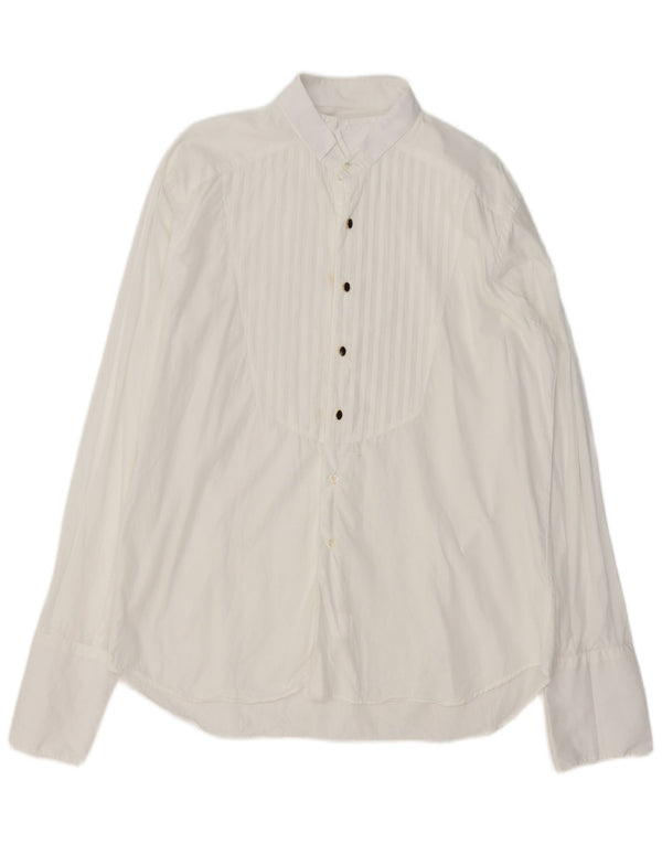 Ingram Camisa formal para hombre XL Algodón blanco