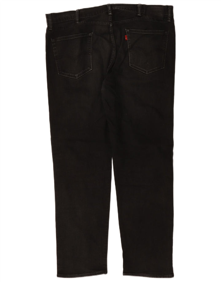 Vaqueros rectos Levi's para hombre W42 L31 Algodón negro
