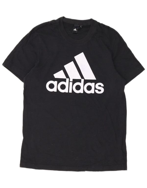 Adidas - Camiseta gráfica para hombre, talla mediana, algodón negro