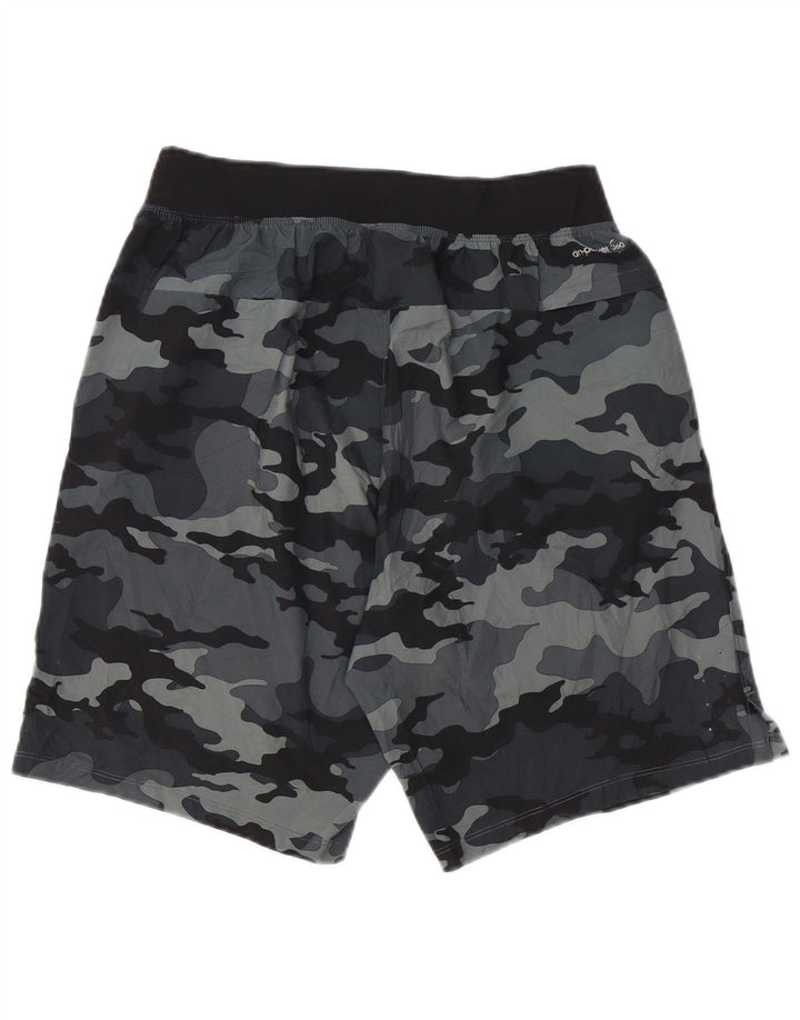 RUSSELL ATHLETIC Pantalones cortos deportivos para hombre Pequeño Gris Camuflaje Poliéster