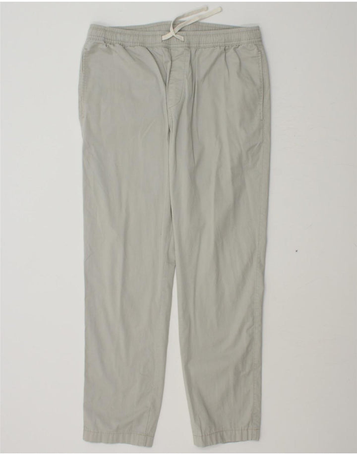 J. CREW Womens Straight Chino Trousers Medium W30 L30 Grey Cotton Vintage J. Crew and Second-Hand J. Crew from Messina Hembry 