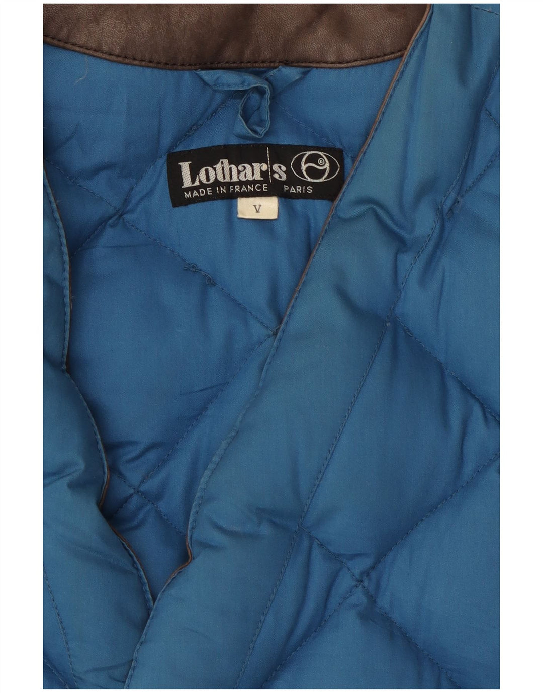 Lothars Chaleco acolchado para hombre UK 42 XL Algodón azul