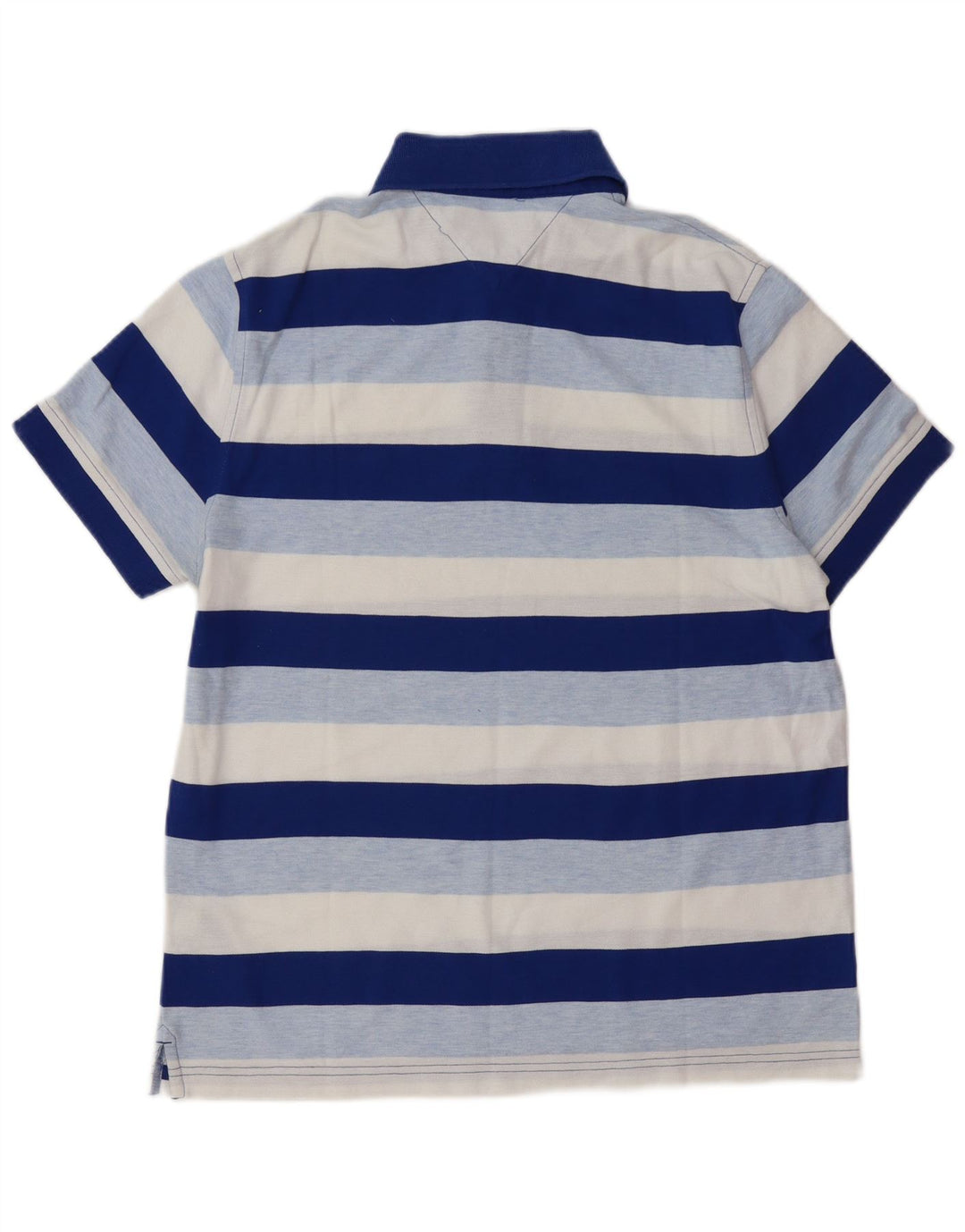 TOMMY HILFIGER Polo de hombre de algodón a rayas azul medio