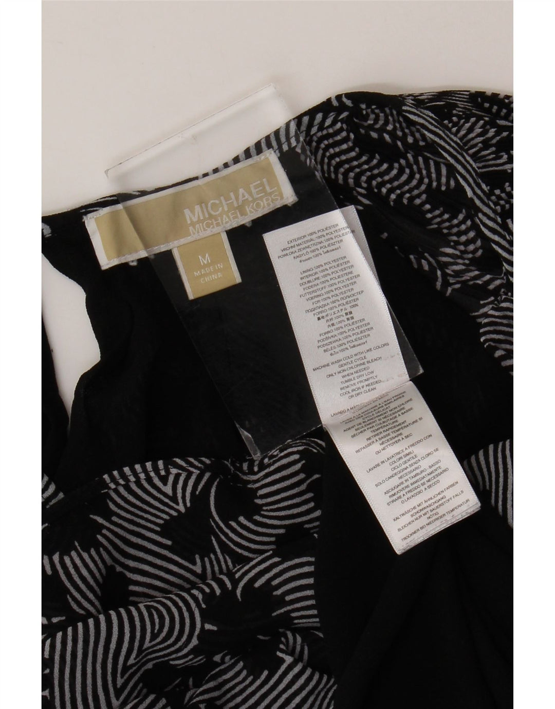 MICHAEL KORS Vestido recto extragrande para mujer UK 44 Mediano Negro Floral