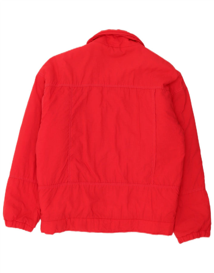 Chaqueta acolchada vintage para hombre Reino Unido 44 2XL Poliamida roja