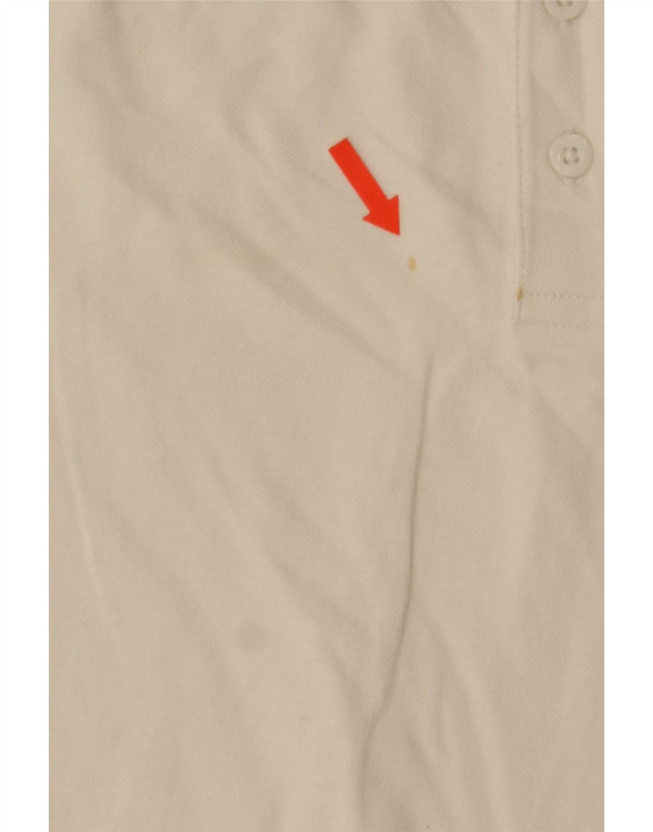 Polo Kappa Hombre Algodón Blanco Mediano
