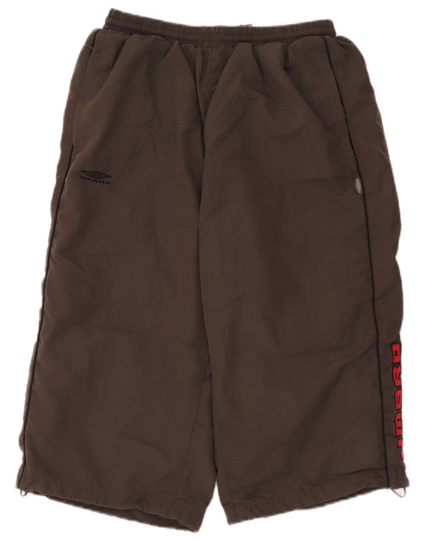 Umbro Bermudas estampadas para hombre, pantalones cortos deportivos, poliéster gris grande
