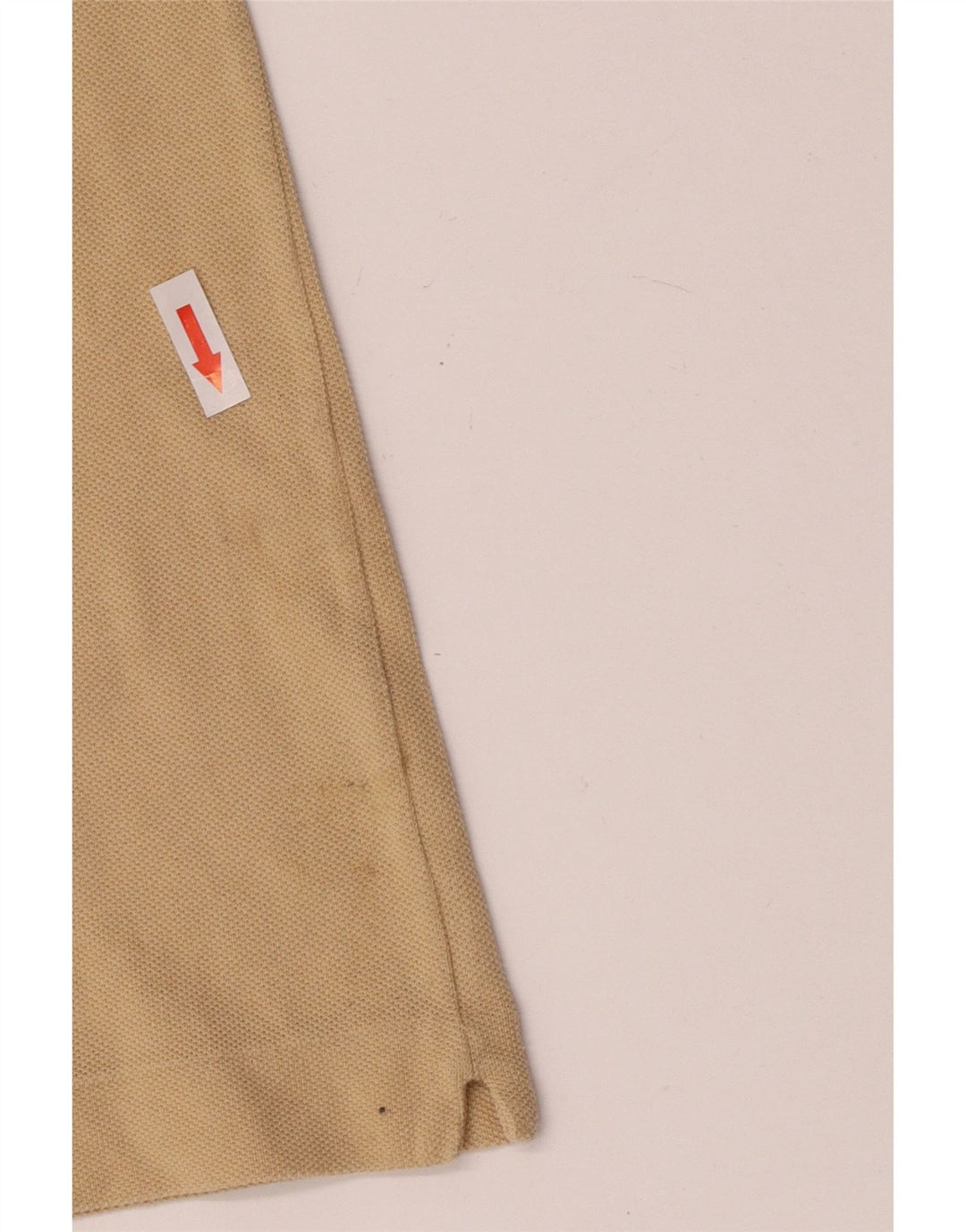 Polo Lacoste para hombre talla 7 2XL algodón beige