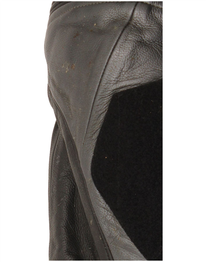 Spidi - Juego de 2 piezas para motocicleta para hombre, talla 48, piel negra mediana