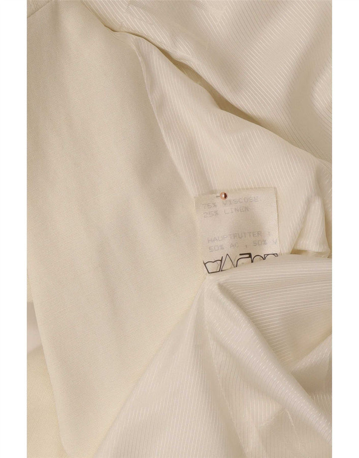 Viventy Chaqueta tipo blazer larga con 3 botones para mujer EU 40 Medium Off White