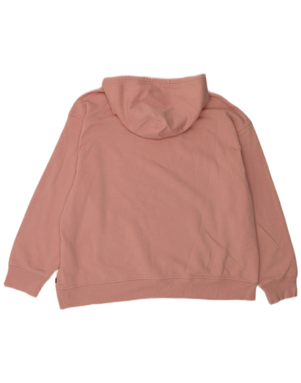 Levi's - Sudadera con capucha para mujer, diseño gráfico, ajuste relajado, UK 18 XL, algodón rosa