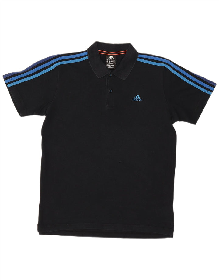 Adidas Mens Clima 365 Polo Camisa Mediana Azul Marino Algodón