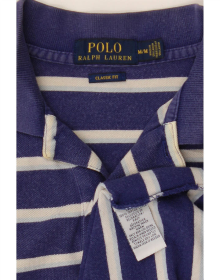 POLO RALPH LAUREN Polo de corte clásico para hombre con rayas azul marino medio