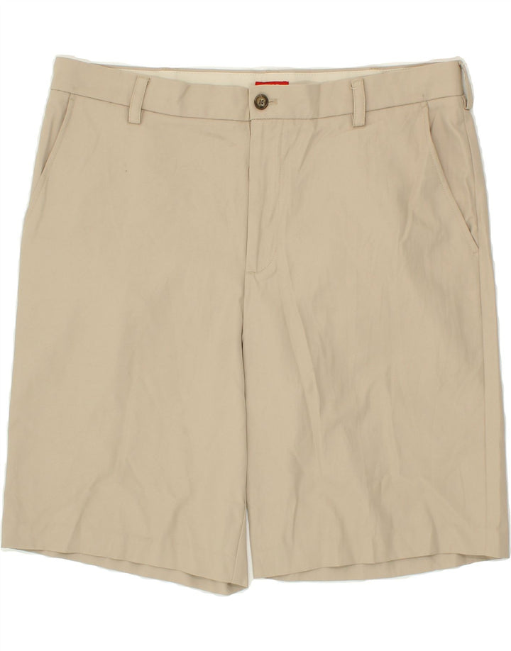 IZOD Mens Chino Shorts W38 XL Beige Polyester Vintage Izod and Second-Hand Izod from Messina Hembry 