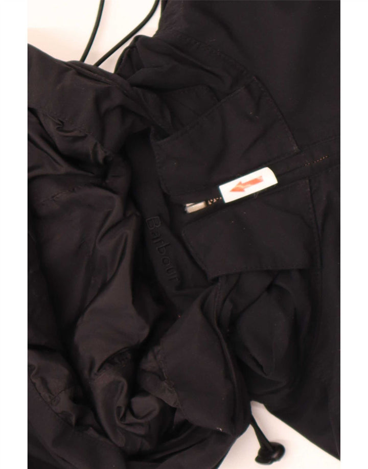 Barbour Chaqueta impermeable con capucha para mujer Reino Unido 44 Grande Algodón negro