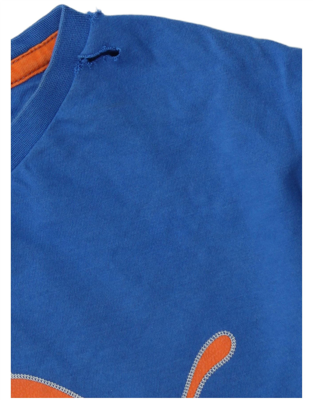 PUMA Camiseta gráfica para hombre Top grande de algodón azul