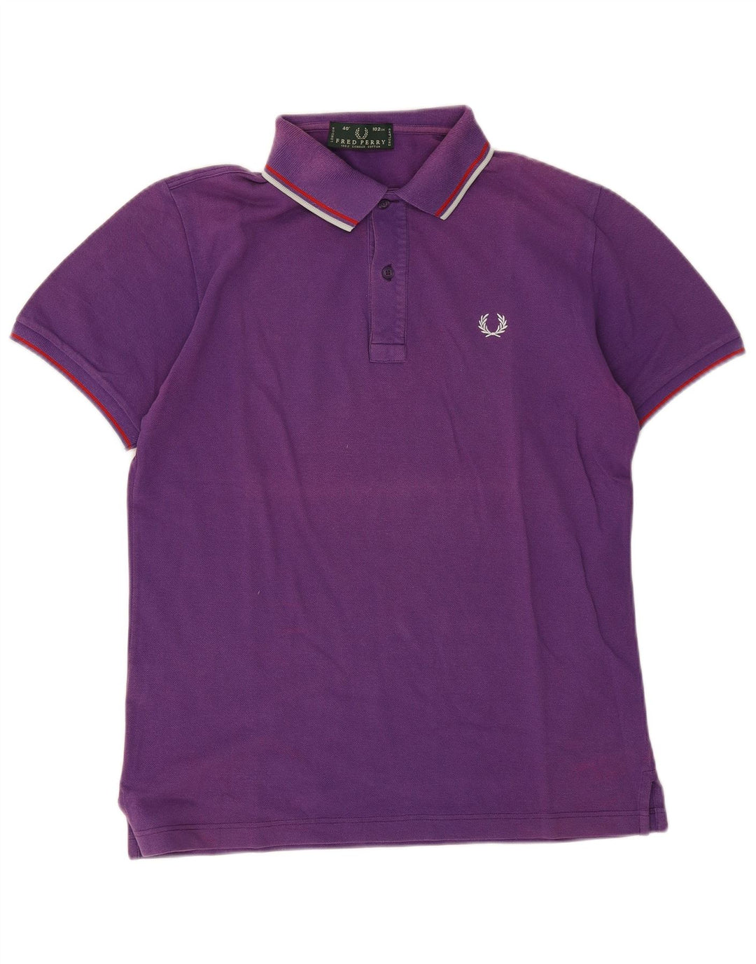Polo Fred Perry Hombre Algodón Morado Medio