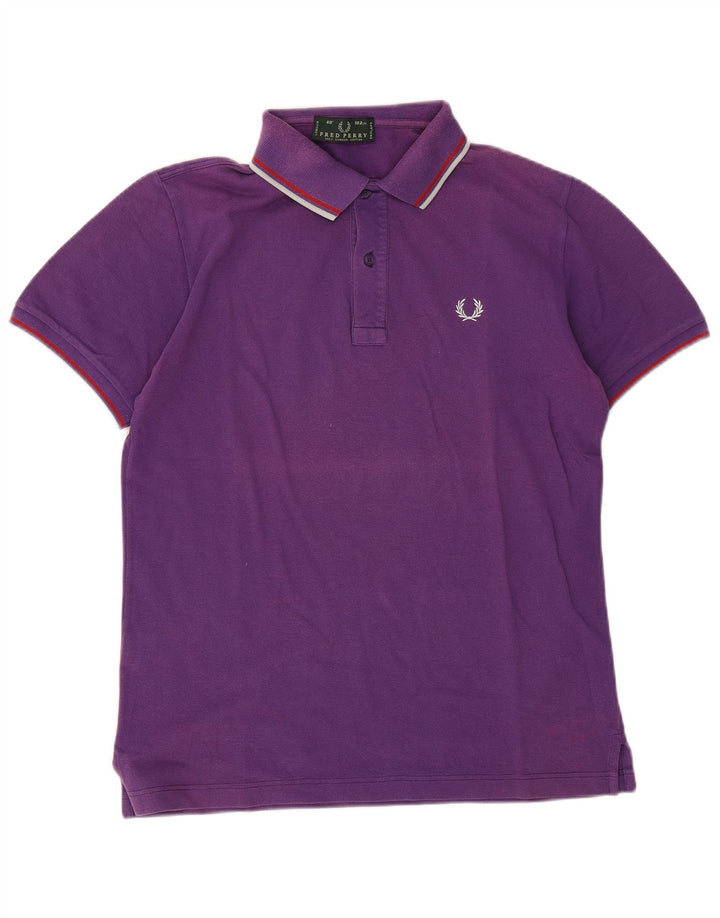 Polo Fred Perry Hombre Algodón Morado Medio