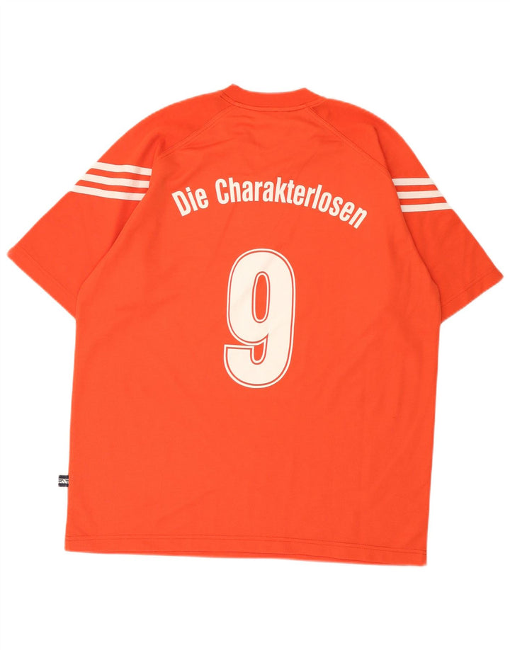 Adidas Camiseta gráfica para hombre Top UK 40/42 Naranja medio Poliéster