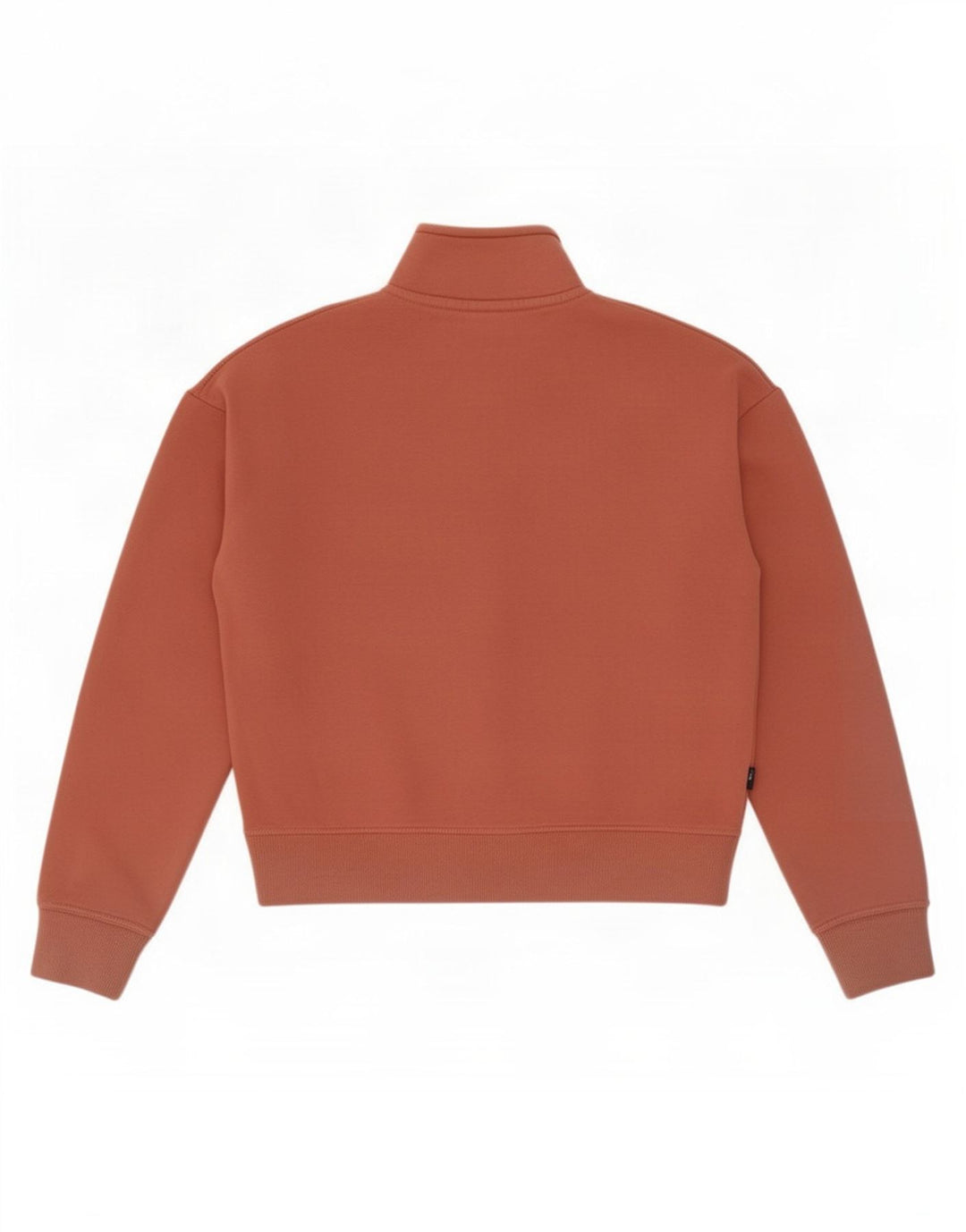 Superdry Mujer Oversize Crop Zip Neck Sudadera Jumper UK 8 Small Marrón