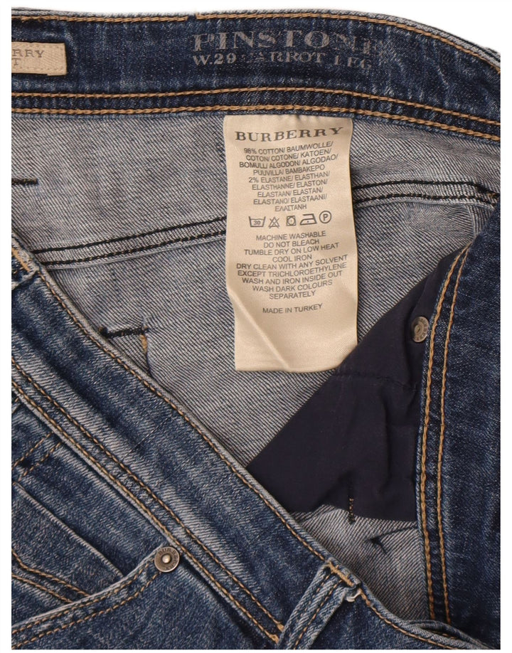 Burberry Mujer BRIT Denim Shorts W29 Algodón Azul Medio