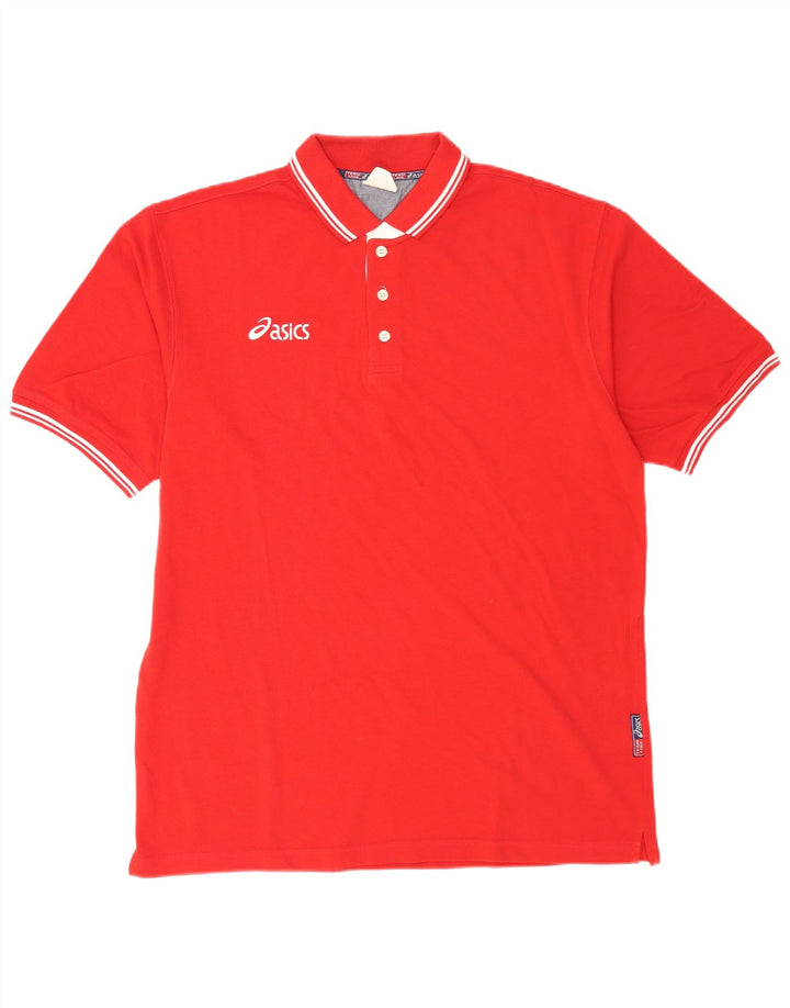Polo Asics Hombre XL Algodón Rojo