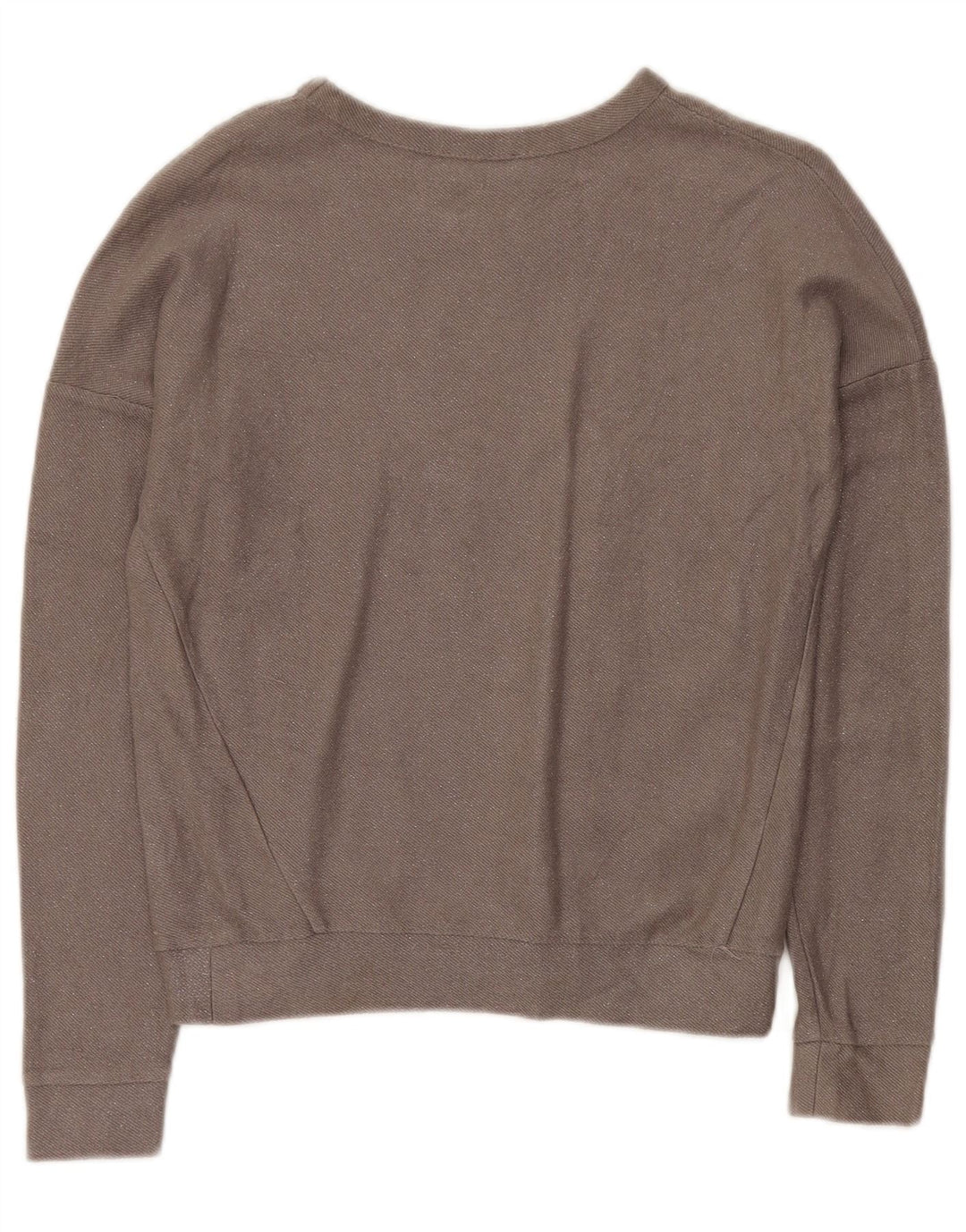 ZARA Suéter tipo jersey de gran tamaño con cuello barco para mujer UK 10 Small Gris