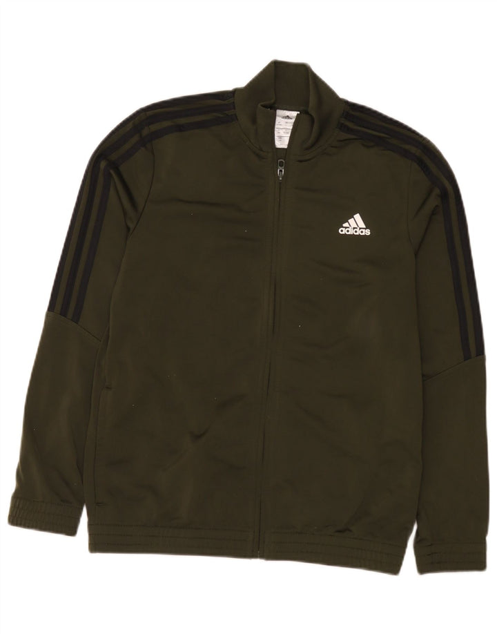 Adidas Chaqueta de chándal para niño 13-14 años Caqui Poliéster