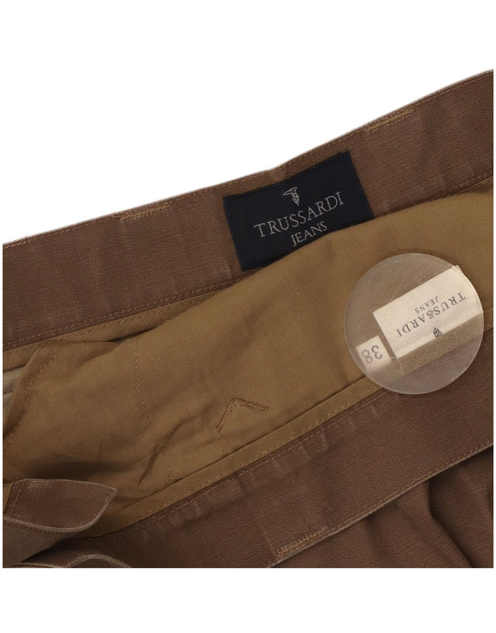 Pantalones Casuales Recto Hombre Trussardi W38 L31 Marrón