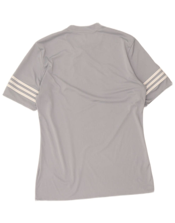 Adidas Hombre Climalite Camiseta Top Poliéster Gris Medio