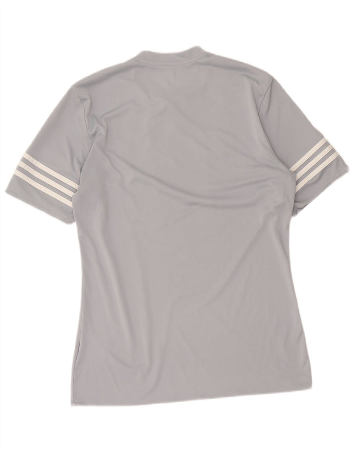 Adidas Hombre Climalite Camiseta Top Poliéster Gris Medio