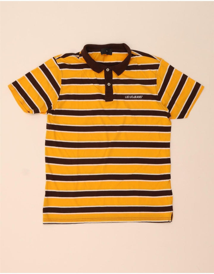 Polo Liu Jo Hombre De Algodón A Rayas Amarillo Medio