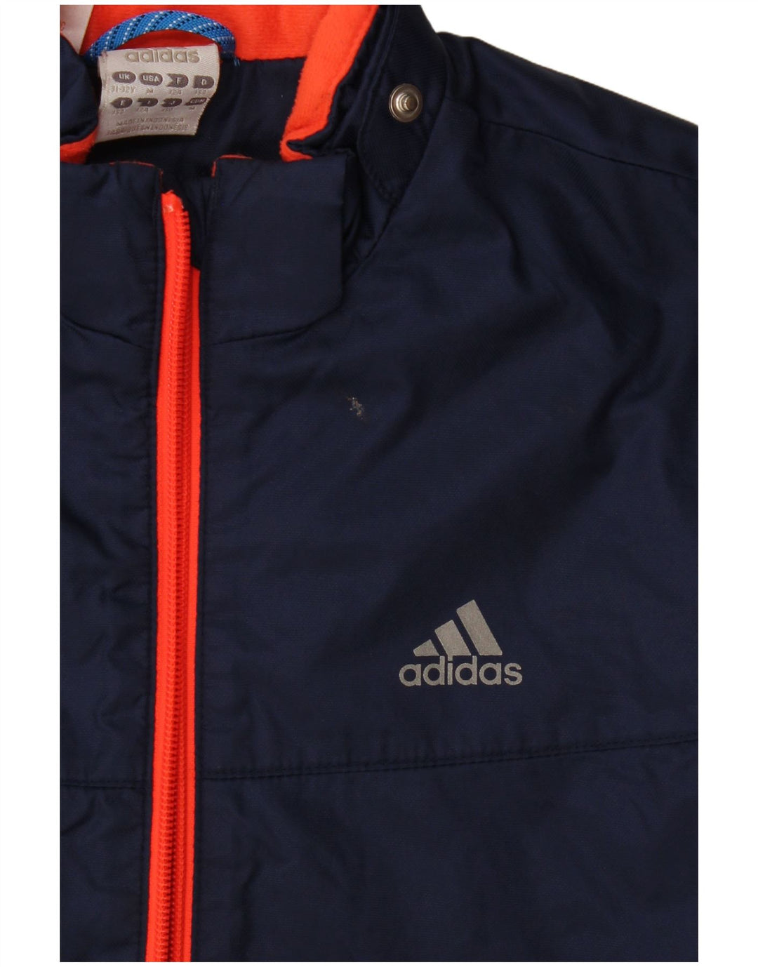 Adidas Chaqueta cortavientos para niño 11-12 años Azul marino Colorblock Poliamida