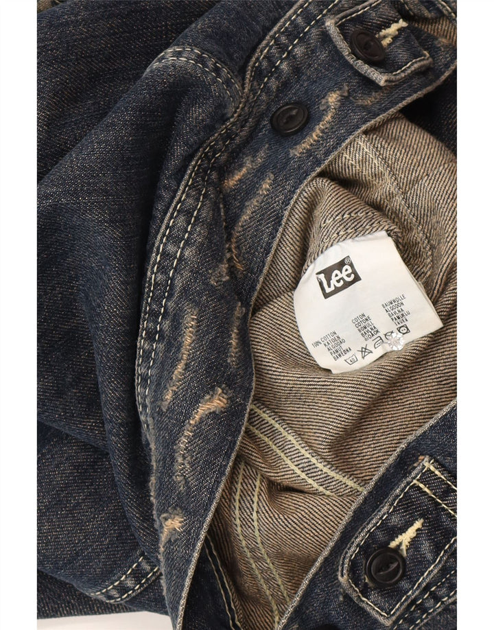 Lee Chaqueta Vaquera para Mujer UK 44 Algodón Azul Medio
