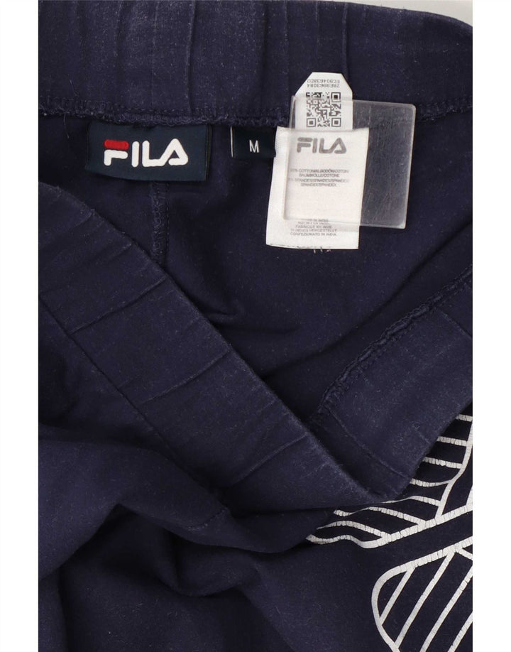 Fila Leggings gráficos para mujer UK 12 Medium Azul marino Algodón