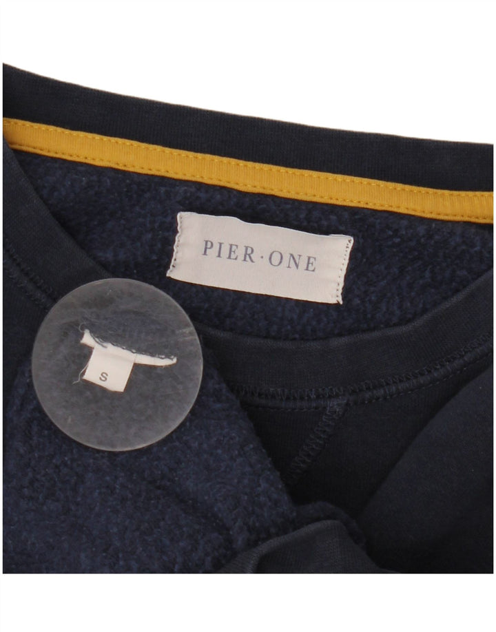 Pier One Hombre Sudadera Jumper Small Azul Marino