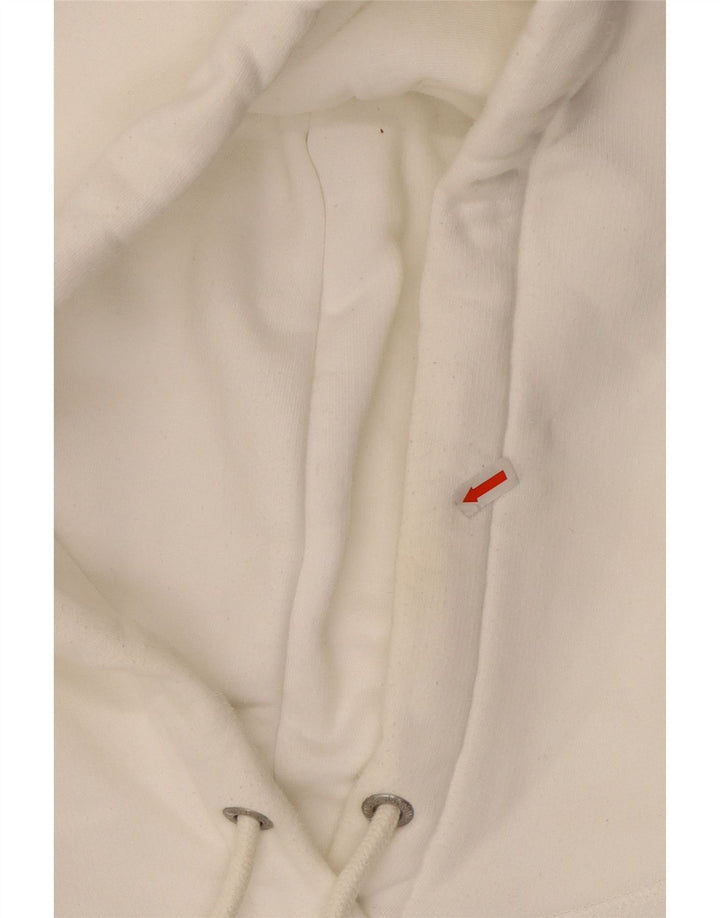 JACK WILLS Jersey con capucha gráfico extragrande para mujer Reino Unido 46 Algodón blanco grande